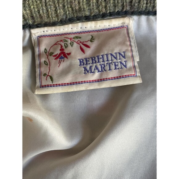 Irish Wool Cardigan Vintage Granny Sweater Cottagecore Medium - Picture 8 of 9